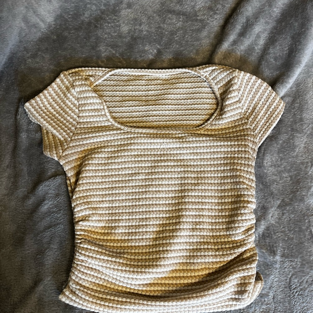 Striped Cream Women's Top